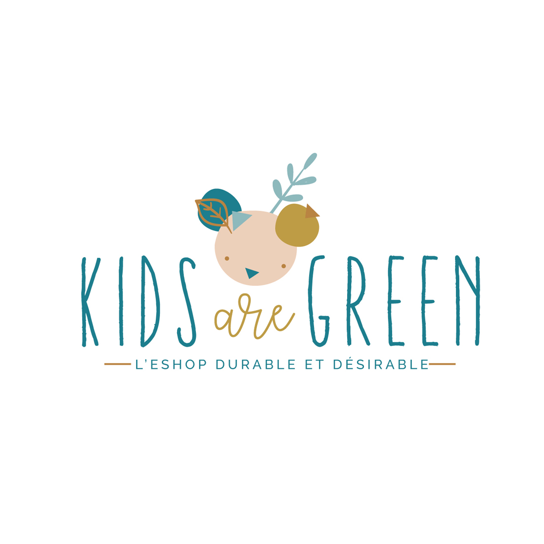 identite visuelle kids are green Chic studio